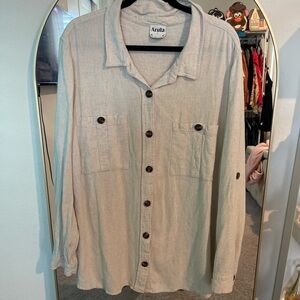 Arula Cream Textured Shirt